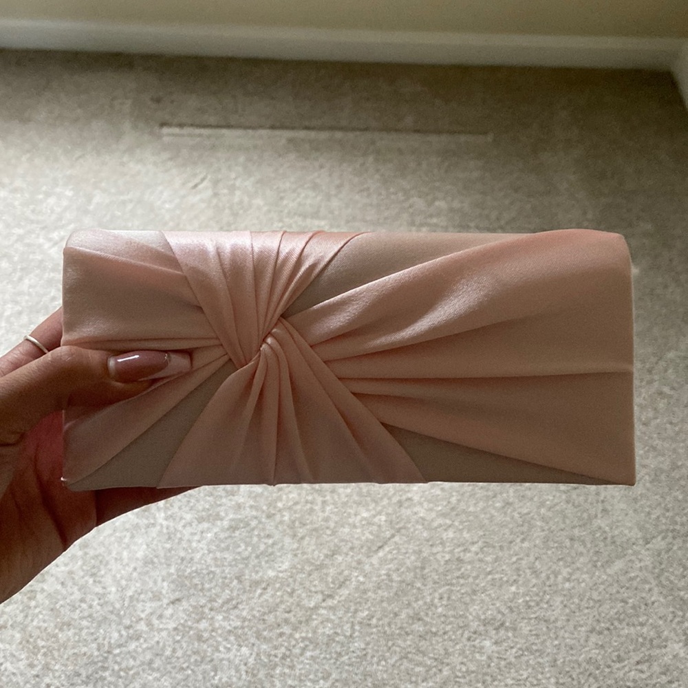 Baby pink clutch